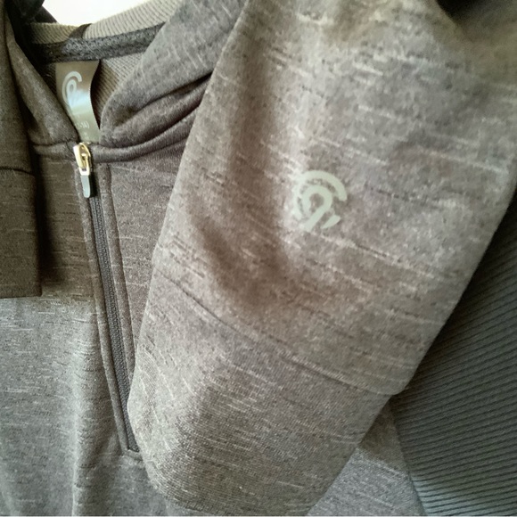 Champion C9 Half Zip Hoodie Boys Gray and Black - Picture 7 of 7